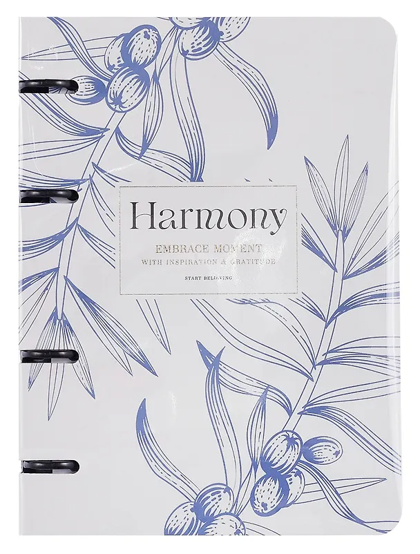 Тетрадь на кольцах «Harmony. Ветка на айвори» 80 листов в клетку, А5, сменный блок - Be Smart 3085156 — 1
