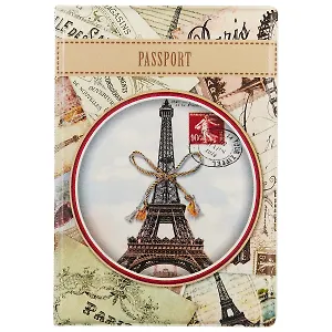 Обложка для паспорта Эйфелева башня с бантом (ПВХ бокс)