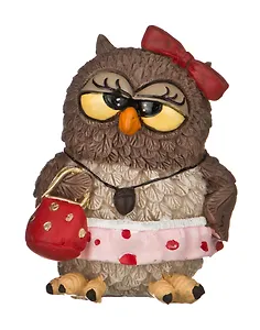 Фигурка Сова гламур 9см  (537-262)