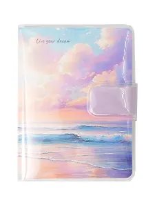 Записная книжка А7 80л лин. "Sea Sunset" в ПВХ-обложке, тонир.внутр.блок