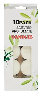 Набор чайных свечей Жасмин (белый цвет) (10 шт) (18х8)