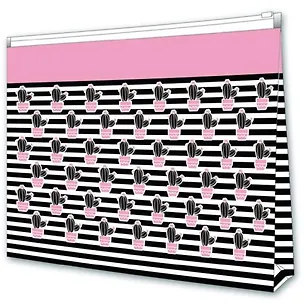 Папка для документов А4 (33*23,5см) Феникс+ Кактусы, 1отд, пластик 46538 350982