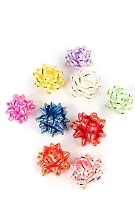 Бант декоративный звездочка с зол. полосой, GRAND GIFT