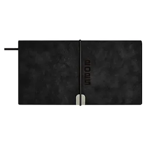 Планинг дат. 2025г. 64л "Тиволи глосс" черный, карманный, кожзам, мягк. переплет, блинт.тиснение, застежка-резинка, офсет, ляссе