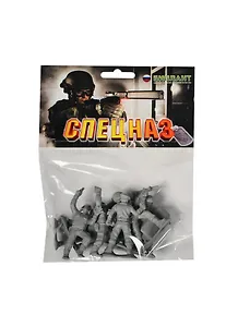 БИПЛАНТ Игровой набор Солдатики "Российский Спецназ" 8шт в блистере 12021