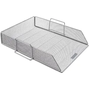 Лоток горизонтальный "Compass" металлический, серебряный