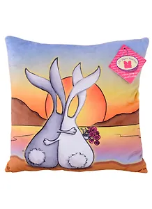 Мягкая игрушка подушка "Сплюшка. Сладкая парочка. Зайцы на берегу"