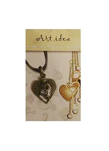 Заготовка для декора Art idea Кулон "Сердце с ангелом" метал. 3*2см QA-5039"