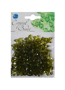 Набор бусин Кристальная игра Бабочки оливковые (CRP111) (упаковка)