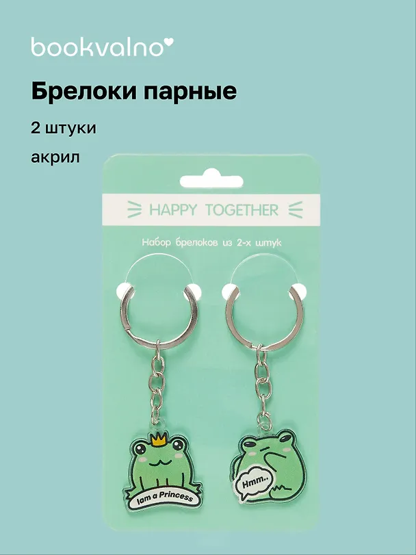 Брелоки парные Happy Together Лягушки (акрил) (2 шт) (12-15521-P3) 3041717 — 1