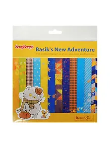 Набор бумаги для скрапбукинга 15*15см 190гр/м Красавчик, 24 листа