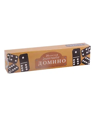 Игра настольная Рыжий кот Домино (пластиковые фишки) в коробке 21x5 см P00067 2794857