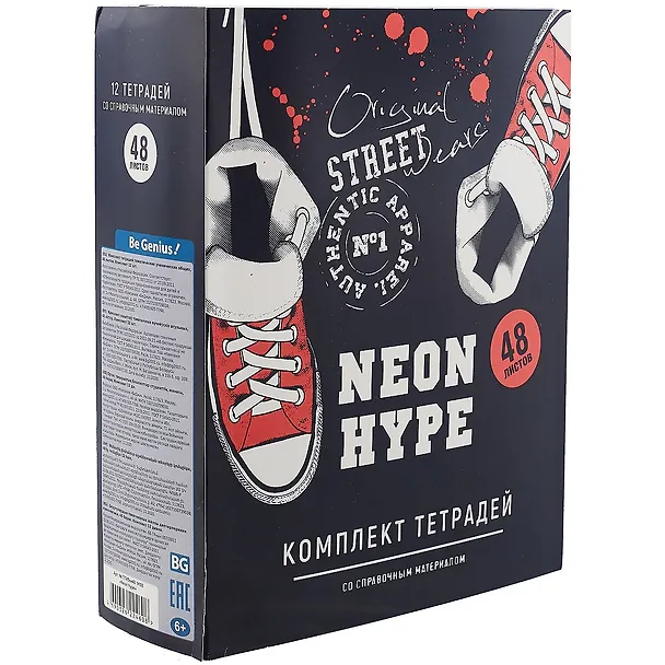 Тетради предметные BG, Neon hype, 48 листов, 12 штук 258103 — 1