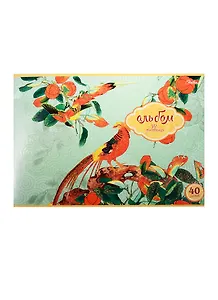 Альбом для рисования Hatber, "Райский сад", А4, 40 листов, на скрепке, в ассортименте