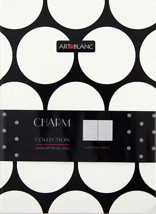 Книга для записей 12*17 96л лин. "CHARM" 7Бц, брошь ручн.работы, к/к, ART-BLANC 227482
