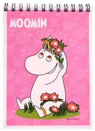 Блокнот А6 40л "Moomin" евроспираль, выб.УФ-лак, ассорти — 2983738 — 1