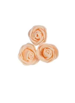 Украшение Розы из полиэстера маленькие (PR02-P) (3шт) (упаковка) 2409997