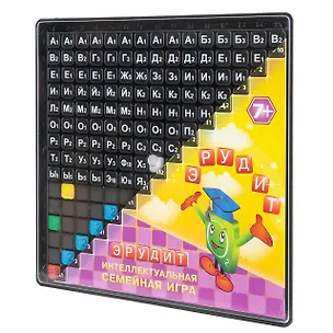 Развивающая игра, Эрудит (черные фишки) 305836