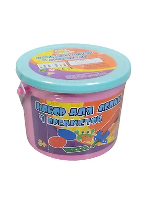 Набор для лепки 7 предметов (3842) (2цв.х 56,7г.) (Altacto Clay) (3+) (ведро) 2435544