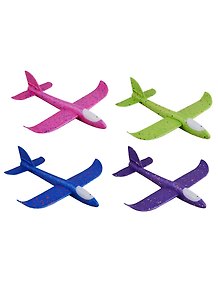 Игрушка пенопластовая Самолет с подсветкой (37х35х8см) (AN-1744) (4 цв. в ассорт.) (упаковка)