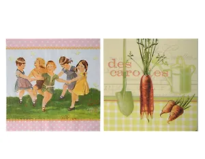 Набор для творчества,Салфетки для декупажа, Огород - 2 шт.