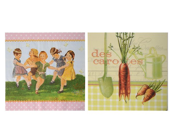 Салфетки для декупажа «Огород», 2 штуки, Froggy Art 331096 — 1