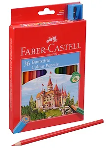 Карандаши цветные Faber-Castell, "Замок", 36 цветов