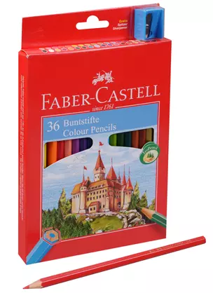 Карандаши цветные Faber-Castell, "Замок", 36 цветов — 243722 — 1