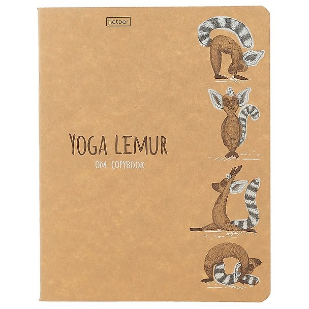 Тетрадь общая «Animals Yoga», 48 листов в клетку, А5, в ассортименте - Hatber 250042 — 1