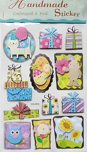 Fun Kingdom Наклейки ручной работы с блестками (HMS-8005B) (упаковка)