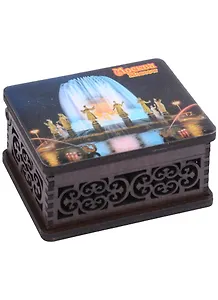 ГС Шкатулка малая резная с заливкой смола Москва вид 9 (хдф) (95 x 65 x 52 мм)