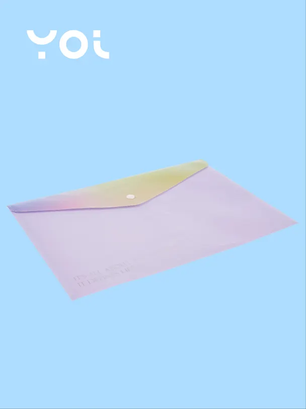 Папка -конверт «Rainbow» А4 на кнопке, Yoi 3070662 — 2