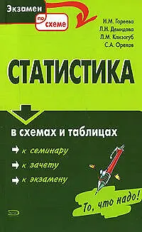 Книга Статистика в схемах и таблицах: Учебное пособие (Надежда Гореева)