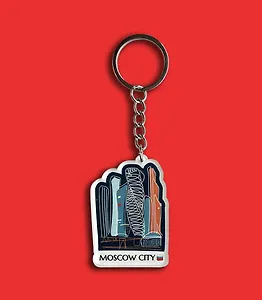 Брелок Москва Сити (Москва) (5х5) (KCH00-MSK0034-A-EN)