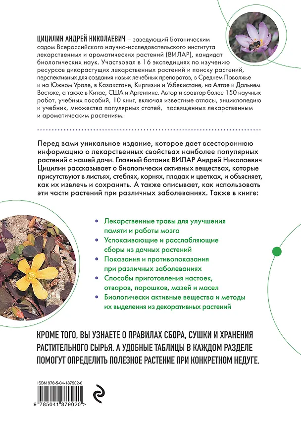 Книга Декоративные лекарственные растения на даче. Как выращивать, заготавливать и применять 200 популярных видов (Андрей Цицилин) — 2