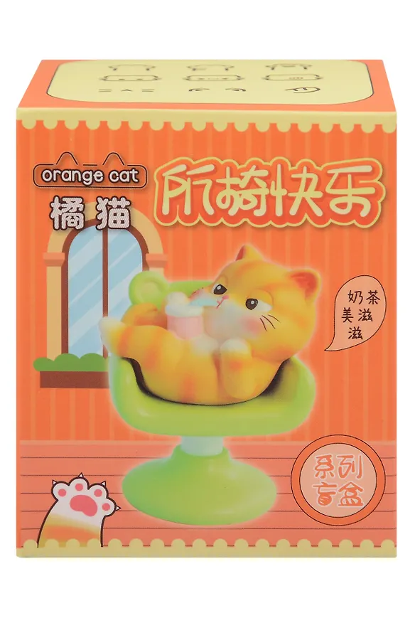 Фигурка Котик Relax (7см) (пластик) (Blind Box) (12-191025-I43) 3132999 — 1
