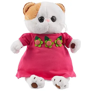 Мягкая игрушка Ли-Ли малиновом платье с цветочками (24 см) (LK24-020) 2639802