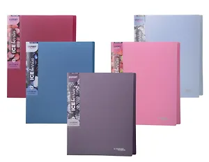 Папка с бок.прижимом А4 "Trend ICEberries", пластик 20мм, ассорти,