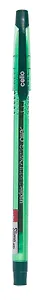 Ручка шариковая Cello, Slimo, зеленая 1 мм