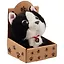 Игрушка мягкая Котик черный в крафт коробке (12-01568-569) — 2851635 — 1