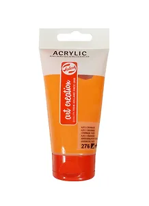 Краска акриловая Art Creation №276 оранжевый AZO, туба 75мл, Royal Talens