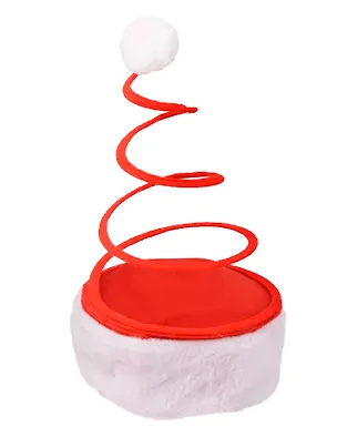 Колпак-пружина Деда Мороза (красный) (текстиль) (12-3307015134-17) 3111963