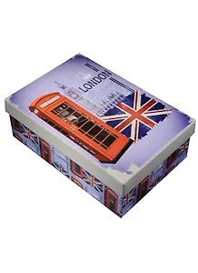 Коробка подарочная "Лондон" 18*12*7см, картон