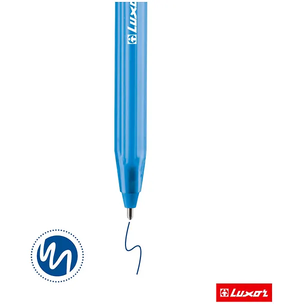 Шариковая ручка синяя 0,7 мм, InkGlide 100 Icy, Luxor 261644 — 4