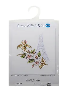 Набор для вышивания РТО Окно в Париж (C256) (9,5х11см / Аида 16) (упаковка)