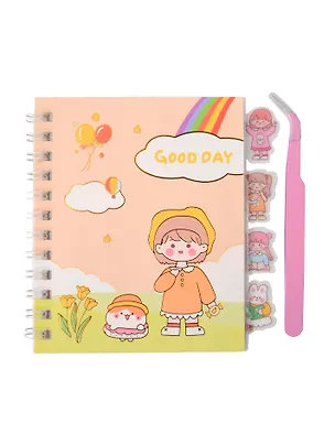 Набор декоративных наклеек в блокноте, 12 листов, в комплекте с пинцетом. Размер 90х110 мм, Артикул 7281 3119893