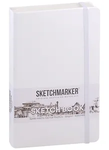 Скетчбук 13*21 80л "Sketchmarker" белый, нелинованн. 140г/м2, слоновая кость, тв.обл.