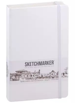 Скетчбук 13*21 80л "Sketchmarker" белый, нелинованн. 140г/м2, слоновая кость, тв.обл. — 2969480 — 1