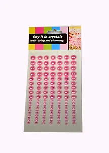 Клеевые жемчужины Zhonghao 4мм8мм10мм на блистере ZH-MO006