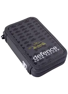 Пенал школьный 2отд. "Танчики" 20*12, ткань